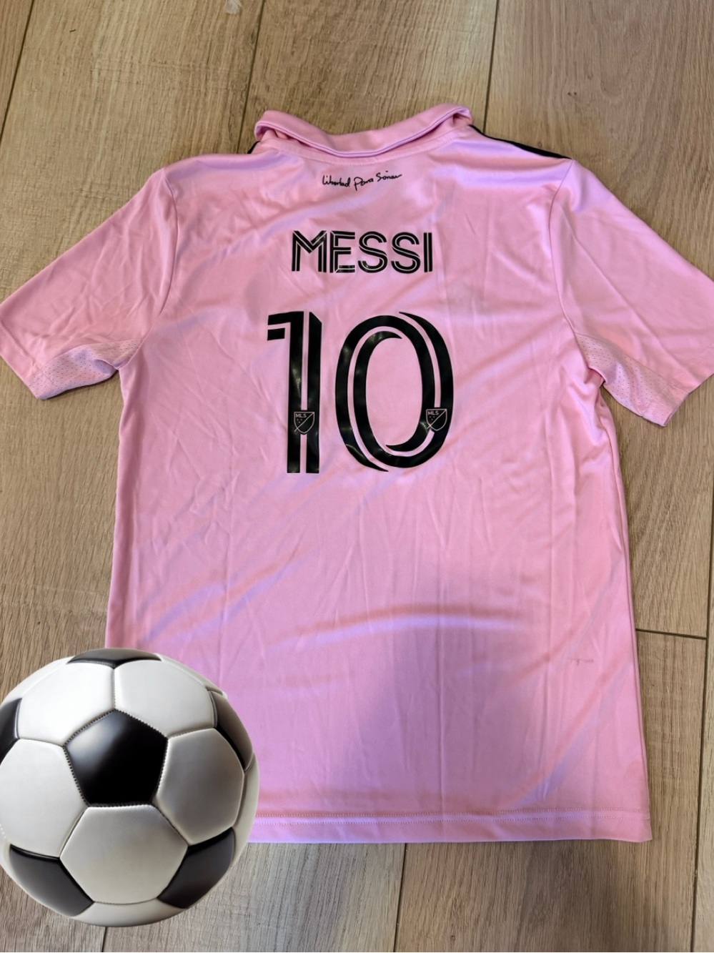 ⚽ adidas Inter Miami CF Lionel Messi #10 Home Jersey | Youth L (13–14) Soccer